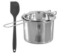 COLLBATH Pentolino Melting Pot in Acciaio Inossidabile Manico Ergonomico Ciotola per Sciogliere Cioccolato Cera e Sapone Leggero e Portatile per Uso e Bagnomaria Colore Colore Casuale