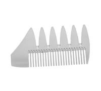 COLLBATH Pettine Due Lati Per Barba Uomo in Lega Pettine Tascabile Antistatico Per Capelli Baffi e Cura Della Barba Da Viaggio