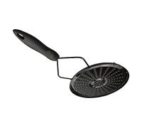 COLLBATH Piastra Adattatore Induzione in Ferro Smaltato Nero Manico Ergonomico, Diffusore di Calore per Fornelli a Gas e Piani Cottura a Induzione