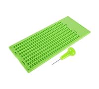 COLLBATH Piastra Braille per Scrittura in Plastica con Penna Integrata Lavagna Braille 9 Righe 28 Celle e Scrittura per Ipovedenti e Ragazzo Ragazza Portatile per Visiva