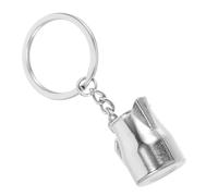 COLLBATH Portachiavi Decorativo Mini a Forma di Brocca per Caffè in Lega di Zinco Argento, Leggero e Facile da Riporre, per Chiavi Auto e Borsa