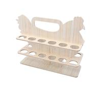 COLLBATH Portauova in Legno Di Pino Per Cucina Contenitore Porta Uova Due Piani Portauova Da Piano Di Lavoro Porta Uova Pratico Per Conservazione