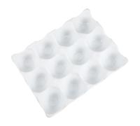 COLLBATH Portauova Per Frigorifero Vassoio Uova Che Mantiene La Freschezza Contenitore Multi Uova Gallina Standard Bianco