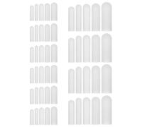 COLLBATH Protezione per Cerniera in Silicone per Asciugatrice e Lavatrice, Copri Cerniera Anti-graffio, Resistente ad Alte Temperature, Confezione da 50 Pezzi, per Tessuti Delicati
