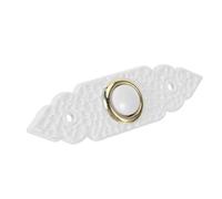 COLLBATH Pulsante Campanello Vintage in Lega di Zinco, Interruttore Decorativo da Parete per Campanelli Tradizionali, Installazione Rapida per Uso Domestico, Garage e Veranda, Campanelli