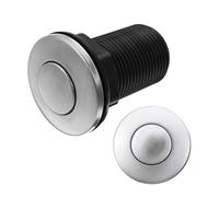 COLLBATH Pulsante Pneumatico Aria 32Mm per Trituratore Rifiuti Alimentari in Acciaio Inox Tubo 15M Pulsante Serbatoio Acqua in Plastica ABS Resistente Installazione Bagno Wc Facile e