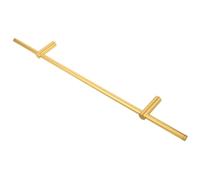 COLLBATH Ringhiera Decorativa in Lega di Alluminio Dorata 50 Cm per Cantinetta Vino, Protezione per Mensola e Mobile, Accessorio Metallico per Scaffali Cucina e Libreria Europea