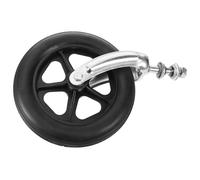 COLLBATH Ruota Anteriore per Sedia a Rotelle Diametro 19 Cm con Cuscinetto Metallo e Plastica Facile da Sostituire e Manovrabile, Adatta a Sedie a Rotelle con Ruote Larghe