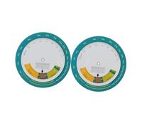 COLLBATH Ruota Bmi da Parete in Plastica, 2 Pezzi, per Misurare Peso e Altezza, Calcolo Indice Imc, per Casa e Palestra