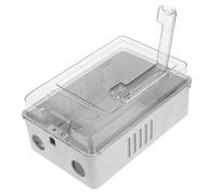 COLLBATH Scatola Elettrica Piccola in Plastica Trasparente Resistente alle Intemperie per Distribuzione e Protezione Scatola Stagna per Esterno Custodia Robusta Anti-graffio per