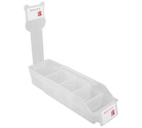 COLLBATH Scatola per la distribuzione dei medicinali: vassoio per infusione telescopico con scomparti - Contenitore per medicinali con divisore regolabile per armadietto della farmacia ospedaliera