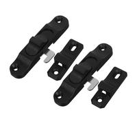 COLLBATH Serratura di Sicurezza per Porta Scorrevole 2 Pezzi Chiavistello in Plastica Gancio per Finestra e Porta a Zanzariera Installazione Semplice per Uso Interno ed Esterno