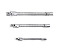 COLLBATH Set 3 Aste di Prolunga Flessibili per Punte Alberi di Collegamento in a Molla Adattatori per Trapano Accessori Professionali per Utensili da Perforazione