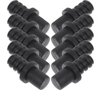 COLLBATH Set da 10 Pezzi Adattatori per Manico Scopino Wc Connettore a Vite Autobloccante Accessori in Plastica Resistenti per Spazzole Wc Ricambi per Manici Scopino Bagno