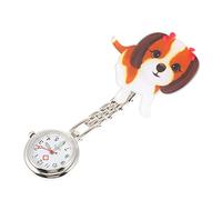 COLLBATH Set Di Orologio A Catena Per Cagnolino Orologio Da Tasca Per Dottore Quadrante Trasparente Clip Design Per Studenti Insegnanti Infermieri Dottori