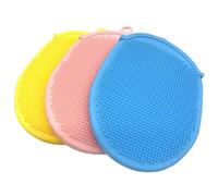 COLLBATH Set Di Spazzole Da Bagno in Silicone Per Bambine 3 Pezzi Scrub Per Il Corpo Per Una Pulizia Esfoliante