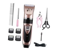 COLLBATH Set Di Strumenti Per Tagliare Animali Domestici Kit Di Tosatrice Speciale Per Cani E Gatti Con 4 Testine Di Taglio Ricarica Usb Design Antiscivolo