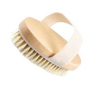 COLLBATH Spazzola Esfoliante Setole Naturali e Legno 12X7 Cm Fascia per Presa per Pelli Secche Stimola la Circolazione e Rimuove Cellule Morte
