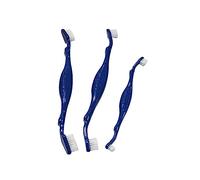 COLLBATH Spazzolino Da Denti Per Cani 3 Pezzi Doppio Lato Manico Setole Super Materiale Durevole Per L'igiene Del Tuo Animale Domestico