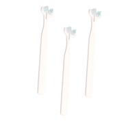 COLLBATH Spazzolino Denti Per Cani A Doppia Testina Morbido 3 Pezzi Realizzato in Plastica E Nylon Manico Lungo Antiscivolo Adatto Piccoli Animali Domestici