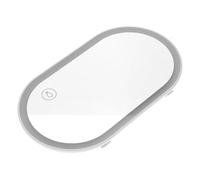 COLLBATH Specchietto Retrovisore per Auto Cosmetico con LED Bianco in ABS e Vetro Resistente per Uso Interno Veicolo e Applicazione Trucco