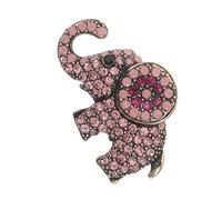 COLLBATH Spilla Vintage a Forma di Elefante Strass, Ornamento Animale Multifunzionale per Abbigliamento, Sciarpa e Zaino, Fermaglio da Bavero per Feste e Matrimoni, Accessorio Portafortuna