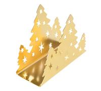 COLLBATH Stand da tovagliolo Testatori di tovaglioli di Natale porta tovaglioli Porta del tovagliolo di metallo portatovaglioli per la cena Golden