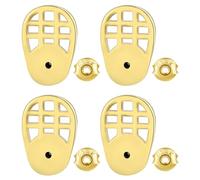 COLLBATH Supporti per Orecchini a Griglia Placcati Oro 18k, Chiusure Comfort in Silicone per Lobi Allungati, Sollevatori Antiscivolo per Orecchini Pesanti da Donna, Protezione e Stabilità