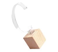 COLLBATH Supporto Espositore Orologio in Legno Faggio Stand Portatile e Compatto per Conservazione Orologi e Portaoggetti Base per Casa e Ufficio