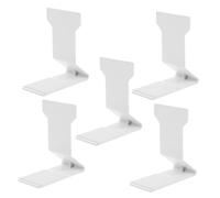 COLLBATH Supporto Magnetico Antiribaltamento per Scaffali 100x45x110mm in Plastica Bianca, Espositore per Alimenti Insacchettati da 5 Pezzi, Supporto per Negozi e Organizzazione Prodotti