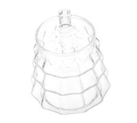 COLLBATH Tazza in Vetro Albero con Manico Bicchiere Natalizio Creativo in Vetro Borosilicato Resistente al Calore per Caffè Latte e Bevande Calde Design Festivo per Quotidiano