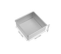COLLBATH Teglia Quadrata per Cheesecake in Alluminio con Rimovibile Stampo Multifunzionale per Dolci Pane e Torte Riscaldamento Rapido e Rilascio Facile per Cucina e Professionale
