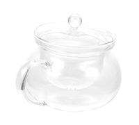 COLLBATH Teiera Vetro Trasparente Resistente Al Calore Piccola per Infusione Tè con Foglie Sfuse e Tè Adatta Elettrici per Uso e Ristoranti
