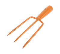 COLLBATH Testa di Ricambio per Forca da Giardino a 3 Denti Dritti in Acciaio Resistente da 15 Cm, Forcone Portatile per Sarchiare, Aerare e Allentare Terreno, Strumento Manuale