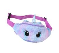 COLLBATH Tracolla in Peluche Viola Unicorno Alla Moda Cintura Regolabile Borsa A Tracolla Per Ragazze