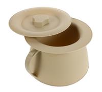 COLLBATH Vaso Da Notte in Plastica Orinatoio Per Urina Secchio Coperchio E Maniglia Per Donne Uomini Bambini Anziani Disabili Utilizzo Notturno E Viaggi Giallo Chiaro