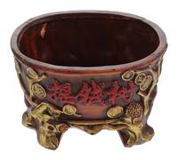 COLLBATH Vaso in Ceramica Retrò per Piante Verdi Resistente e Compatto Portafiori Decorativo per Interni ed Esterni Regalo Creativo per Amici e Famiglia