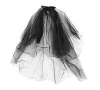 COLLBATH Velo Da Sposa Fantasma Nero Tiara Elegante Copricapo Scuro Di Halloween Per Matrimonio Compleanni Anniversari Spettacoli Di Festival
