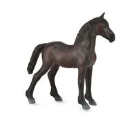 CollectA Figura realistica di puledro frisone nero replica animale, età media 3+