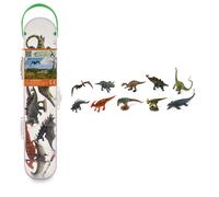 CollectA Mini Dinosauri Figure e custodia per il trasporto, confezione da 10 pez