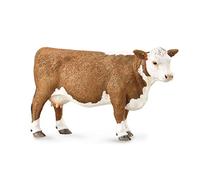 Colleziona una replica realistica di un animale della mucca Hereford, grande, da
