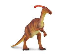 Raccogli una figura realistica di dinosauro Parasaurolophus con replica animale,