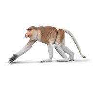 CollectA Proboscis Monkey - Figura realistica di animali selvatici rifinita a mano, giocattoli e figure della giungla, regali per bambini e bambini, età 3 + anni