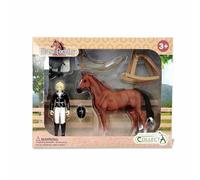 Collecta 84244 Turnierreiterin con Cavallo e Accessori Pferdezubehör Novità 2024