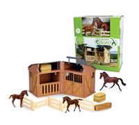 CollectA Set da gioco per stalla con cavalli e accessori per bambini dai 3 anni