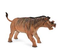 Colleziona una figura realistica di dinosauro Uintatherium Deluxe con replica di