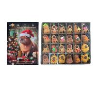 Collectible Capybara Countdown - 2025 Doll Figures, Miniature Animal Ornament Set Perfect for Kids Teens Adults Family Home Office Desktop Holiday Festive Display Creative Decorative Fun Activity