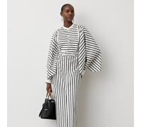 Collection Abito Juliana in cotone a righe 38 Black