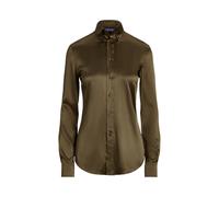 Collection Camicia Cameron in seta di gelso stretch 36 Olive