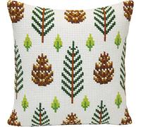 Collection D'Art Hopfenfrucht Set per Punto Croce, Cotone, Multicolore, 40 x 40 cm